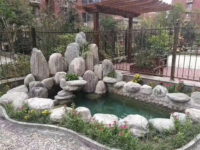 巴中家庭庭院水景设计